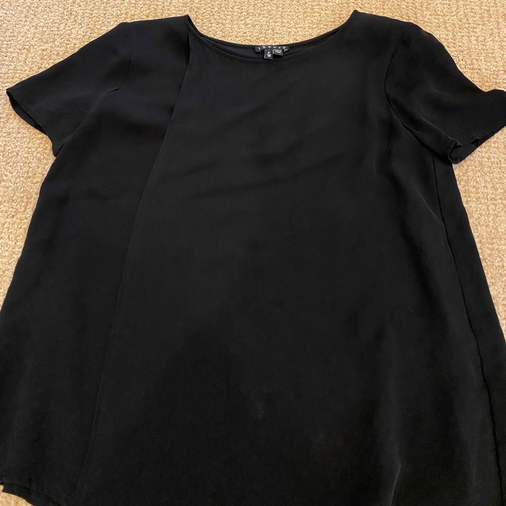 Black t shirt blouse